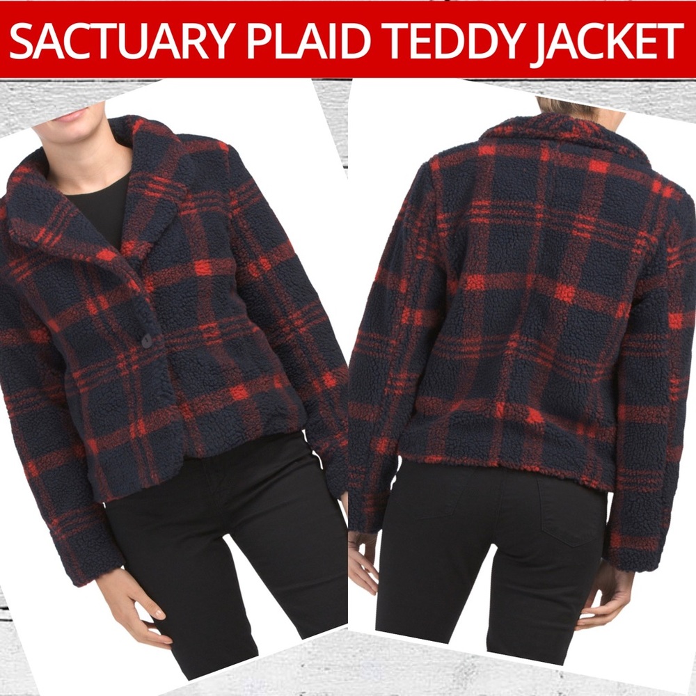 Plaid Teddy Jacket